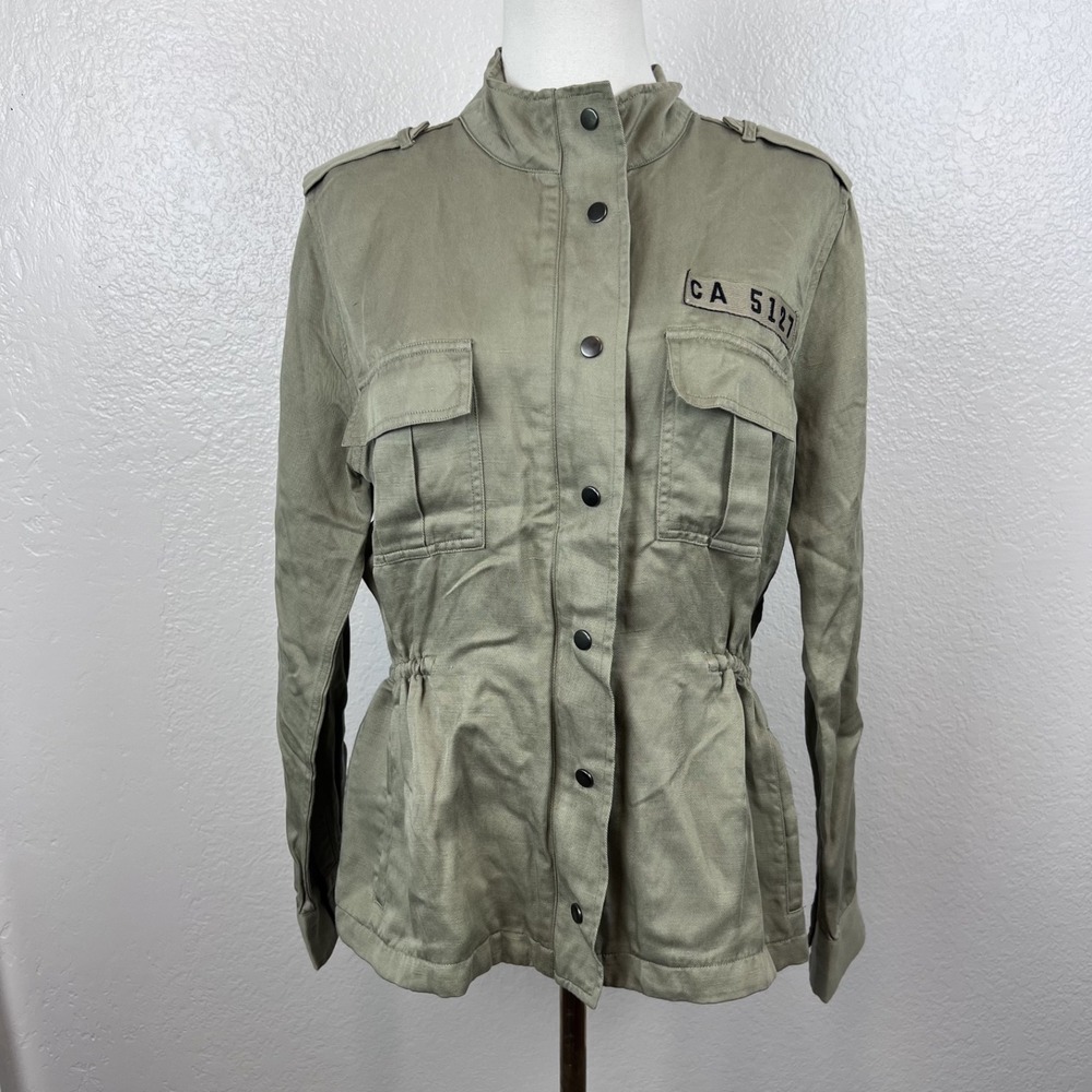 Rails Military Utility Trey Jacket Womens Small Sage Green Safari Streetwear